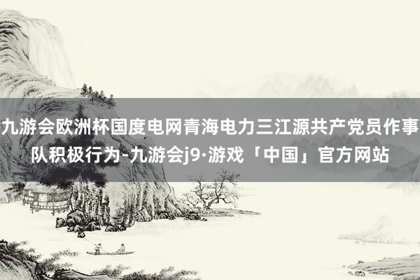 九游会欧洲杯国度电网青海电力三江源共产党员作事队积极行为-九游会j9·游戏「中国」官方网站