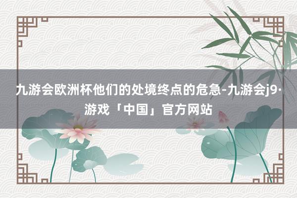 九游会欧洲杯他们的处境终点的危急-九游会j9·游戏「中国」官方网站